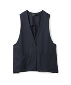 【マーコート/MARcourt】のmizuiro ind ディープVネックワイドベスト 人気、トレンドファッション・服の通販 founy(ファニー) ファッション Fashion レディースファッション Fashion for Women アウター Coat / Outerwear Collection トップス・カットソー Cut & Sew Tops ベスト&ジレ / 重ね着スタイル Vests & Gilets Vネックトップス V-Neck Tops / V-Cut Neckline Shirts ストレッチ Stretch, Stretchy Fabric スリット Slit, Slit Detail ノースリーブ Sleeveless, No-Sleeve フロント Front, Front Design ポケット Pocket, Pocket Detail ワイド Wide, Wide Fit 今季 This Season, Current Season 再入荷 Restock / Back in Stock 無地 Plain, Solid Color 秋 Autumn thumbnail ネイビー|ID: prp329100004836047 ipo3291000000035226078