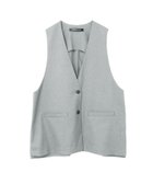 【マーコート/MARcourt】のmizuiro ind ディープVネックワイドベスト 人気、トレンドファッション・服の通販 founy(ファニー) ファッション Fashion レディースファッション Fashion for Women アウター Coat / Outerwear Collection トップス・カットソー Cut & Sew Tops ベスト&ジレ / 重ね着スタイル Vests & Gilets Vネックトップス V-Neck Tops / V-Cut Neckline Shirts ストレッチ Stretch, Stretchy Fabric スリット Slit, Slit Detail ノースリーブ Sleeveless, No-Sleeve フロント Front, Front Design ポケット Pocket, Pocket Detail ワイド Wide, Wide Fit 今季 This Season, Current Season 再入荷 Restock / Back in Stock 無地 Plain, Solid Color 秋 Autumn thumbnail ライトグレーA|ID: prp329100004836047 ipo3291000000035226080