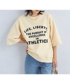【ユナイテッドアローズ/UNITED ARROWS】の【別注】 RUSSELL ATHLETIC ハーフスリーブ スウェット プルオーバー 人気、トレンドファッション・服の通販 founy(ファニー) ファッション Fashion レディースファッション Fashion for Women トップス・カットソー Cut & Sew Tops レディースパーカー・カジュアルフーディー Casual Hoodies & Sweatshirts カジュアルプルオーバー・ニットトップス Pullovers & Knit Tops / Casual Pullovers スウェット・クルーネックトップス Sweatshirts & Crewnecks / Relaxed Fit Sweat Tops アメリカン American Style 春 Spring サテン Satin, Glossy Fabric スウェット / スエット Sweatshirt, Sweatwear スリーブ Sleeve, Long Sleeve / Short Sleeve ハーフ Half, Half-Length フェミニン Feminine, Girly プリント Print, Printed Pattern ボトム Bottoms, Lower Wear 別注 Limited Edition, Custom Order ラッセル Raschel, Raschel Lace ラバー Rubber, Rubber Sole レース Lace, Lace Fabric アウトレット Outlet / Clearance 夏 Summer thumbnail CREAM|ID: prp329100004836048 ipo3291000000035226113
