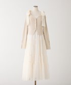 【ナイスクラップ/NICE CLAUP】の【肩リボン取り外し可能】カーディガンセット2枚セットワンピ 人気、トレンドファッション・服の通販 founy(ファニー) ファッション Fashion レディースファッション Fashion for Women ワンピース Dresses カーディガン Cardigan, Knitwear キャミワンピース Cami Dress, Slip Dress デニム Denim, Jeans Material ハイネック High Neck, Mock Neck フェミニン Feminine, Girly ラップ Wrap, Wrap Design リボン Ribbon, Bow おすすめ Recommended / Our Picks thumbnail ホワイト系その他|ID: prp329100004836052 ipo3291000000035226149