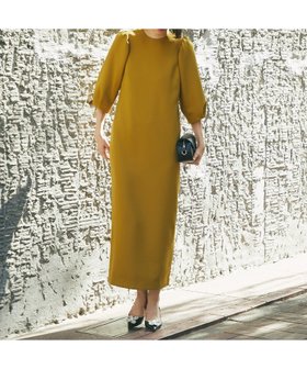 【スマイルオーキッド/SMILE ORCHID】のバルーンスリーブロングワンピース 人気、トレンドファッション・服の通販 founy(ファニー) ファッション Fashion レディースファッション Fashion for Women ワンピース Dresses エレガント 上品 Elegant ギャザー Gathered, Ruffled コンパクト Compact, Small Size シェイプ Shape, Slim Fit シンプル Simple, Minimal スリット Slit, Slit Detail スリーブ Sleeve, Long Sleeve / Short Sleeve |ID:prp329100004836055