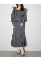 【リエンダ/rienda】のチュールドッキングマーメイドワンピース 人気、トレンドファッション・服の通販 founy(ファニー) ファッション Fashion レディースファッション Fashion for Women ワンピース Dresses エレガント 上品 Elegant ギャザー Gathered, Ruffled スクエア Square, Square Shape スペシャル Special, Limited Edition スリーブ Sleeve, Long Sleeve / Short Sleeve チェーン Chain, Chain Strap チュール Tulip, Tulip Motif ブレスレット Bracelet, Wristband ペプラム Peplum, Flared Hem リュクス Luxury, Elegant, High-End, Chic 再入荷 Restock / Back in Stock thumbnail D/GRY3|ID: prp329100004836072 ipo3291000000035226290