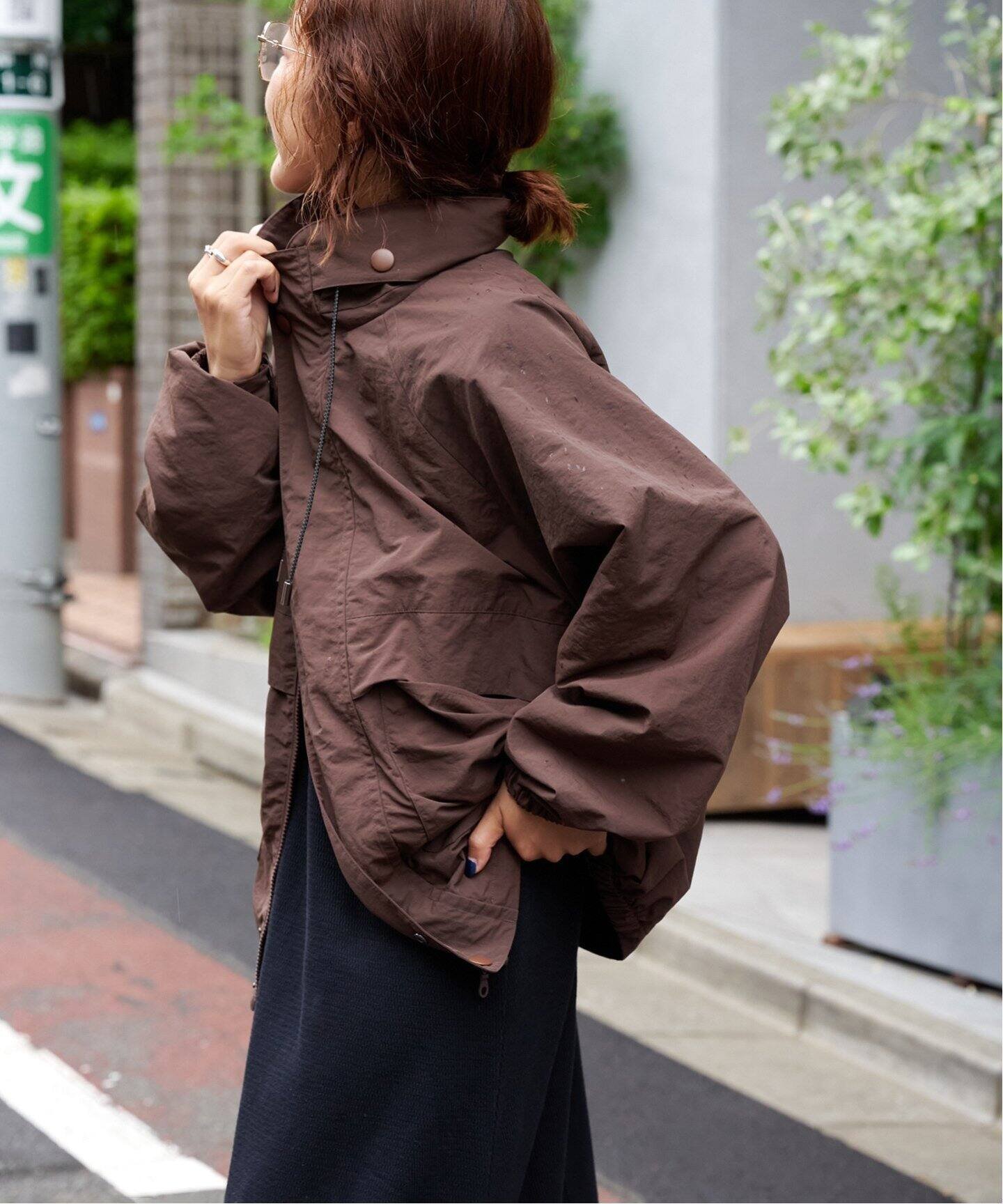 【アウトドアプロダクツ ユージュアルシングス/OUTDOOR PRODUCTS Usual Things】のアスレチックブルゾン 撥水/ユニセックス着用可 インテリア・キッズ・メンズ・レディースファッション・服の通販 founy(ファニー) 　ファッション　Fashion　レディースファッション　Fashion for Women　アウター　Coat / Outerwear Collection　ブルゾンジャケット・スポーティアウター　Blouson Jackets　アウトドア　Outdoor Clothing　インナー　Innerwear　軽量　Lightweight, Ultra Light　スタンド　Stand Collar, Upright Stand　スマート　Smart, Elegant　デニム　Denim, Jeans Material　フィット　Fit, Slim Fit　ブルゾン　Blouson, Bomber Jacket　ポケット　Pocket, Pocket Detail　メンズ　Men's, Menswear　エレガント 上品　Elegant　ブラウン|ID: prp329100004836075 ipo3291000000035226315