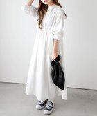 【ラジュール/Lajour】のギャザーシャツワンピース 人気、トレンドファッション・服の通販 founy(ファニー) ファッション Fashion レディースファッション Fashion for Women ワンピース Dresses シャツワンピース / 1枚で着映えコーデ Shirt Dresses ギャザー Gathered, Ruffled 無地 Plain, Solid Color thumbnail ホワイト|ID: prp329100004836078 ipo3291000000035226340