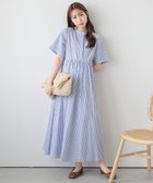 【ラジュール/Lajour】のギャザーシャツワンピース 人気、トレンドファッション・服の通販 founy(ファニー) ファッション Fashion レディースファッション Fashion for Women ワンピース Dresses シャツワンピース / 1枚で着映えコーデ Shirt Dresses ギャザー Gathered, Ruffled 無地 Plain, Solid Color thumbnail 半袖ブルーストライプ|ID: prp329100004836078 ipo3291000000035226349