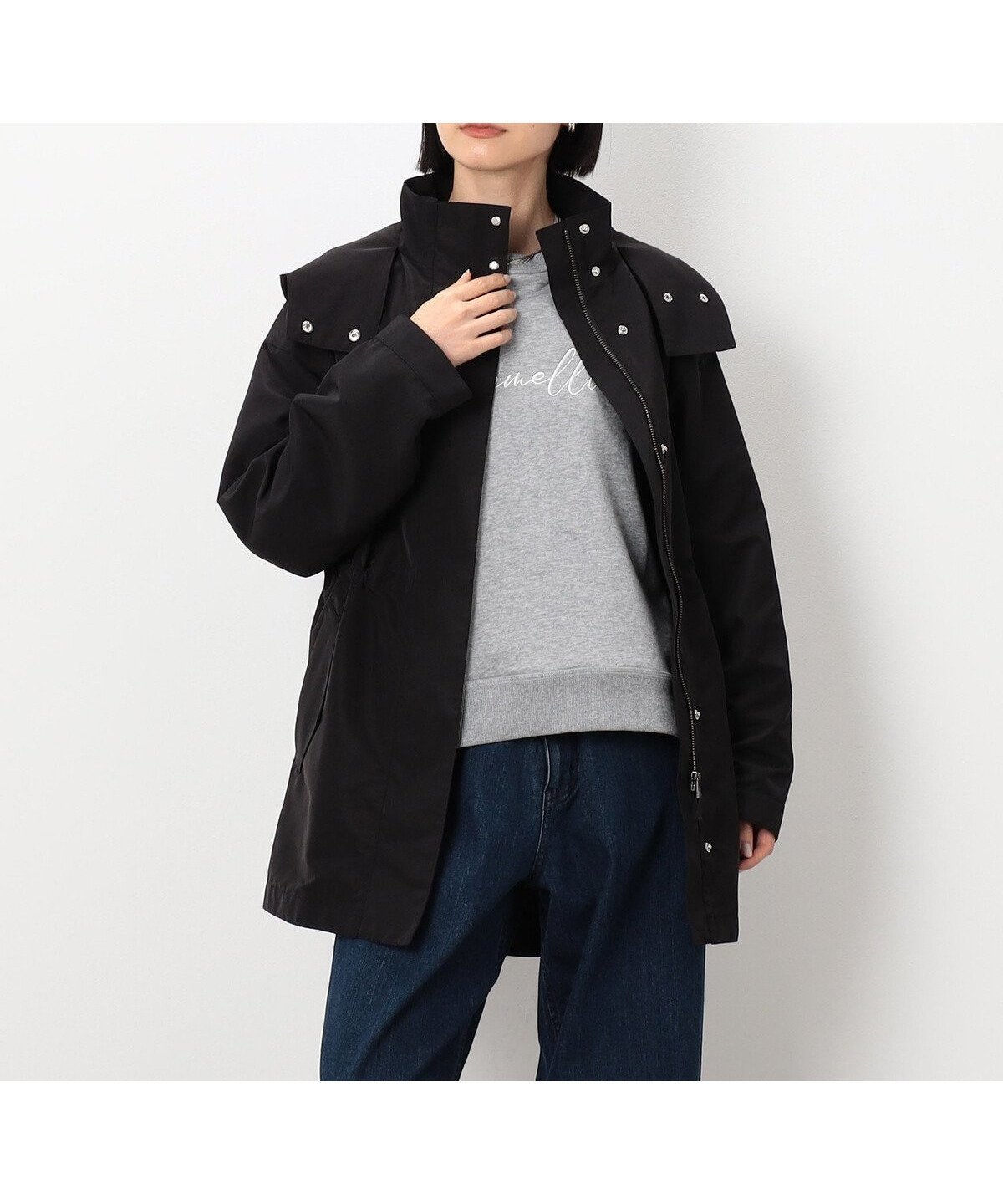 【コムサイズム/COMME CA ISM】の《マシンウォッシャブル》ポリエステルグログラン マウンテンパーカ インテリア・キッズ・メンズ・レディースファッション・服の通販 founy(ファニー) 　ファッション　Fashion　レディースファッション　Fashion for Women　トップス・カットソー　Cut & Sew Tops　レディースパーカー・カジュアルフーディー　Casual Hoodies & Sweatshirts　おすすめ　Recommended / Our Picks　グログラン　Grosgrain, Grosgrain Ribbon　スタイリッシュ　Stylish, Fashionable　ドローストリング　Drawstring, Pull Cord　フラップ　Flap, Flap Pocket　リラックス　Relax, Relaxed Fit　エレガント 上品　Elegant　ビジネス 仕事 通勤　Business / Work / Commuting　ブラック|ID: prp329100004836080 ipo3291000000035226395