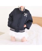 【ナイスクラップ/NICE CLAUP】の【premium order】ロゴ入りスカジャン 人気、トレンドファッション・服の通販 founy(ファニー) ファッション Fashion レディースファッション Fashion for Women 2026年 2026 おすすめ Recommended / Our Picks インナー Innerwear ガーリー Girly, Feminine Style デニム Denim, Jeans Material バランス Balance, Style Balance フリル Frill, Ruffle ルーズ Loose, Oversized レース Lace, Lace Fabric thumbnail ネイビー|ID: prp329100004836085 ipo3291000000035226422