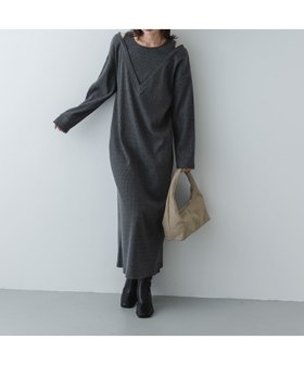 【センスオブプレイス/SENSE OF PLACE by URBAN RESEARCH】のレイヤードネックリブワンピース 人気、トレンドファッション・服の通販 founy(ファニー) ファッション Fashion レディースファッション Fashion for Women ワンピース Dresses 2026年 2026 夏 Summer S/S・春夏 SS, Spring/Summer, Warm Season |ID:prp329100004836087