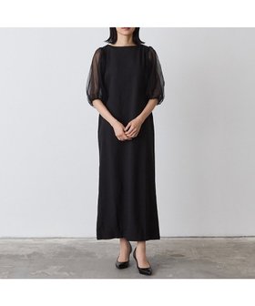 【リジェール/riziere】のMOM チュールバルーンスリーブワンピース 人気、トレンドファッション・服の通販 founy(ファニー) ファッション Fashion レディースファッション Fashion for Women ワンピース Dresses ジャケット Jacket, Outerwear セットアップ Set-Up, Coordinated Outfit チュール Tulip, Tulip Motif ポケット Pocket, Pocket Detail 結婚式 Wedding |ID:prp329100004836090