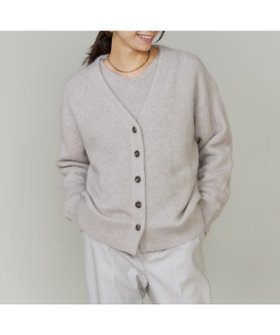 【イネド/INED】のチャイニーズラクーンVネックカーディガン 人気、トレンドファッション・服の通販 founy(ファニー) ファッション Fashion レディースファッション Fashion for Women トップス・カットソー Cut & Sew Tops カーディガン・羽織り Layered Style Cardigans Vネックトップス V-Neck Tops / V-Cut Neckline Shirts カーディガン Cardigan, Knitwear シンプル Simple, Minimal スマート Smart, Elegant |ID:prp329100004836092