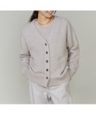 【イネド/INED】のチャイニーズラクーンVネックカーディガン 人気、トレンドファッション・服の通販 founy(ファニー) ファッション Fashion レディースファッション Fashion for Women トップス・カットソー Cut & Sew Tops カーディガン・羽織り Layered Style Cardigans Vネックトップス V-Neck Tops / V-Cut Neckline Shirts カーディガン Cardigan, Knitwear シンプル Simple, Minimal スマート Smart, Elegant thumbnail グレーベージュ|ID: prp329100004836092 ipo3291000000035226496