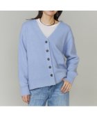 【イネド/INED】のチャイニーズラクーンVネックカーディガン 人気、トレンドファッション・服の通販 founy(ファニー) ファッション Fashion レディースファッション Fashion for Women トップス・カットソー Cut & Sew Tops カーディガン・羽織り Layered Style Cardigans Vネックトップス V-Neck Tops / V-Cut Neckline Shirts カーディガン Cardigan, Knitwear シンプル Simple, Minimal スマート Smart, Elegant thumbnail サックス|ID: prp329100004836092 ipo3291000000035226499