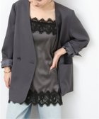 【ジャーナルスタンダード レリューム/JOURNAL STANDARD relume】の《追加 》サテンレースキャミソール 人気、トレンドファッション・服の通販 founy(ファニー) ファッション Fashion レディースファッション Fashion for Women トップス・カットソー Cut & Sew Tops キャミソール&ノースリーブ Camisoles & Sleeveless Tops 2026年 2026 インナー Innerwear カットソー Cut and Sewn Top キャミソール Camisole, Spaghetti Strap Top サテン Satin, Glossy Fabric シンプル Simple, Minimal ジャケット Jacket, Outerwear スカラップ Scallop, Scalloped Edge タートルネック Turtleneck, High Neck ダウン Down, Puffer レース Lace, Lace Fabric thumbnail グレー|ID: prp329100004836093 ipo3291000000035226506