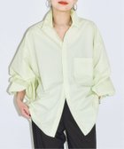 【シティーショップ/CITYSHOP】のBALLOON CUFF シャツ 人気、トレンドファッション・服の通販 founy(ファニー) ファッション Fashion レディースファッション Fashion for Women トップス・カットソー Cut & Sew Tops シャツ・ブラウス・オフィスカジュアル Elegant Blouses & Button-Ups 2026年 2026 ストライプ Stripe, Striped Pattern スリーブ Sleeve, Long Sleeve / Short Sleeve フォルム Silhouette, Form フロント Front, Front Design リラックス Relax, Relaxed Fit 春 Spring 無地 Plain, Solid Color 羽織 Haori, Light Jacket thumbnail グリーン|ID: prp329100004836094 ipo3291000000035226513