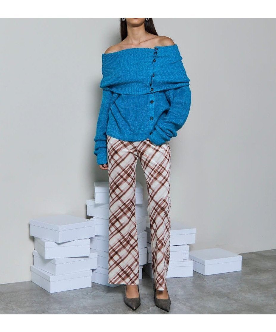 【メゾンスペシャル/MAISON SPECIAL】のMultiway Off Shoulder Knit Pullover インテリア・キッズ・メンズ・レディースファッション・服の通販 founy(ファニー) 　ファッション　Fashion　レディースファッション　Fashion for Women　トップス・カットソー　Cut & Sew Tops　ニット　Knit Tops & Sweaters　カジュアルプルオーバー・ニットトップス　Pullovers & Knit Tops / Casual Pullovers　カーディガン　Cardigan, Knitwear　シンプル　Simple, Minimal　ストレート　Straight, Straight Cut　スリーブ　Sleeve, Long Sleeve / Short Sleeve　バランス　Balance, Style Balance　フロント　Front, Front Design　防寒　Cold Protection, Winter-Ready　メランジ　Melange, Mixed Yarn　リラックス　Relax, Relaxed Fit　A/W・秋冬　Autumn/Winter　BLU|ID: prp329100004836097 ipo3291000000035226541