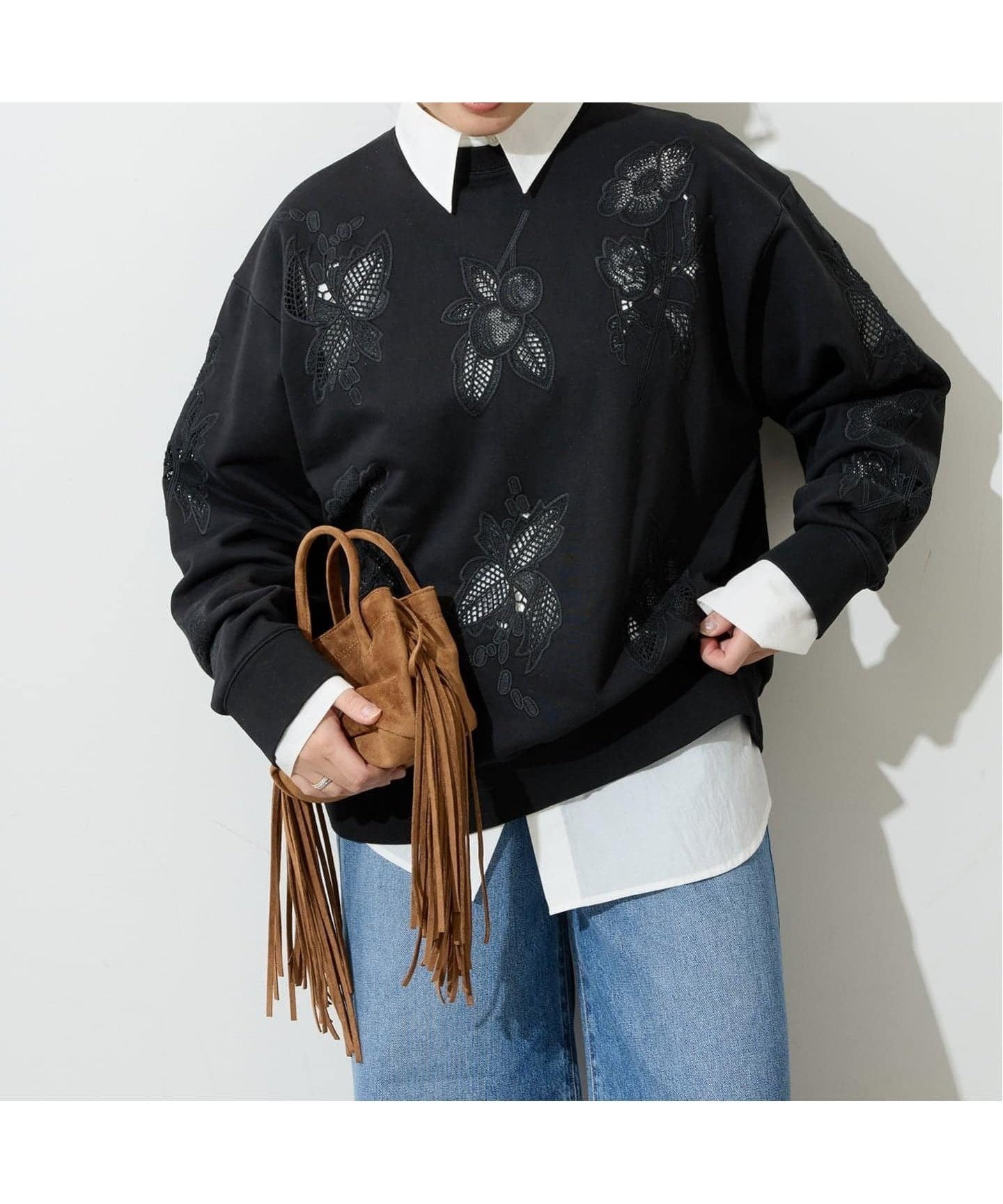 【ジャーナルスタンダード/JOURNAL STANDARD】の別注【TOLIGHT*JOURNALSTANDARD】ケミカルレースモチーフPO インテリア・キッズ・メンズ・レディースファッション・服の通販 founy(ファニー) 　ファッション　Fashion　レディースファッション　Fashion for Women　春　Spring　ケミカル　Chemical, Chemical Wash　コレクション　Collection, Seasonal Line　シンプル　Simple, Minimal　スウェット / スエット　Sweatshirt, Sweatwear　スマート　Smart, Elegant　プリント　Print, Printed Pattern　別注　Limited Edition, Custom Order　モチーフ　Motif, Design Theme　レース　Lace, Lace Fabric　S/S・春夏　SS, Spring/Summer, Warm Season　夏　Summer　ブラック|ID: prp329100004836099 ipo3291000000035226554