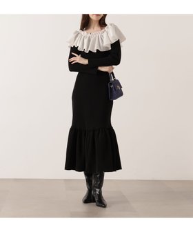 【プロポーション ボディドレッシング/PROPORTION BODY DRESSING】の2wayオフショルニットワンピース 25AW 人気、トレンドファッション・服の通販 founy(ファニー) ファッション Fashion レディースファッション Fashion for Women ワンピース Dresses ニットワンピース Knit Dresses 2025年 2025 2025-2026秋冬・A/W Autumn/Winter 2025–26 AW25–26 ラッフル Ruffle, Frill |ID:prp329100004836107