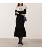 【プロポーション ボディドレッシング/PROPORTION BODY DRESSING】の2wayオフショルニットワンピース 25AW 人気、トレンドファッション・服の通販 founy(ファニー) ファッション Fashion レディースファッション Fashion for Women ワンピース Dresses ニットワンピース Knit Dresses 2025年 2025 2025-2026秋冬・A/W Autumn/Winter 2025–26 AW25–26 ラッフル Ruffle, Frill thumbnail ブラック×ホワイト|ID: prp329100004836107 ipo3291000000035226652