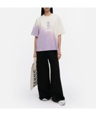 【マリメッコ/marimekko】のVeisto Vihkiruusu Placement Tシャツ 人気、トレンドファッション・服の通販 founy(ファニー) ファッション Fashion レディースファッション Fashion for Women トップス・カットソー Cut & Sew Tops シャツ・ブラウス・オフィスカジュアル Elegant Blouses & Button-Ups ロングTシャツ・Tシャツ Longline T-Shirts & Tees アシンメトリー Asymmetrical Style グラデーション Gradient, Ombre フロント Front, Front Design ボトム Bottoms, Lower Wear ラウンド Round, Round Neck ローズ Rose, Rose Motif 半袖 Short Sleeve, Half Sleeve thumbnail オフホワイト×ライラック|ID: prp329100004836142 ipo3291000000035226935