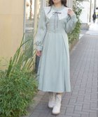 【アクシーズファム/axes femme】の付け襟付ハイウエストワンピース 人気、トレンドファッション・服の通販 founy(ファニー) ファッション Fashion レディースファッション Fashion for Women ワンピース Dresses シャーリング Shirring, Ruched フロント Front, Front Design レース Lace, Lace Fabric thumbnail ミント|ID: prp329100004836152 ipo3291000000035226991