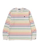 【ア ベイシング エイプ/A BATHING APE】のGRADIENT RAINBOW STRIPE ONE POINT REGULAR FIT LS TEE 人気、トレンドファッション・服の通販 founy(ファニー) ファッション Fashion レディースファッション Fashion for Women インナー Innerwear スリーブ Sleeve, Long Sleeve / Short Sleeve ボーダー Border, Stripe ロング Long, Long-Length ワンポイント One Point, Statement Accent thumbnail IVORY|ID: prp329100004836173 ipo3291000000035227103