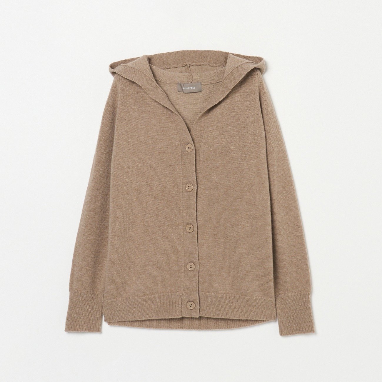 【エリオポール/heliopole】のKNIT HOODIE CARDIGAN インテリア・キッズ・メンズ・レディースファッション・服の通販 founy(ファニー) 　ファッション　Fashion　レディースファッション　Fashion for Women　トップス・カットソー　Cut & Sew Tops　ニット　Knit Tops & Sweaters　カーディガン・羽織り　Layered Style Cardigans　おすすめ　Recommended / Our Picks　ジャケット　Jacket, Outerwear　セットアップ　Set-Up, Coordinated Outfit　ダークブラウン|ID: prp329100004836178 ipo3291000000035227160