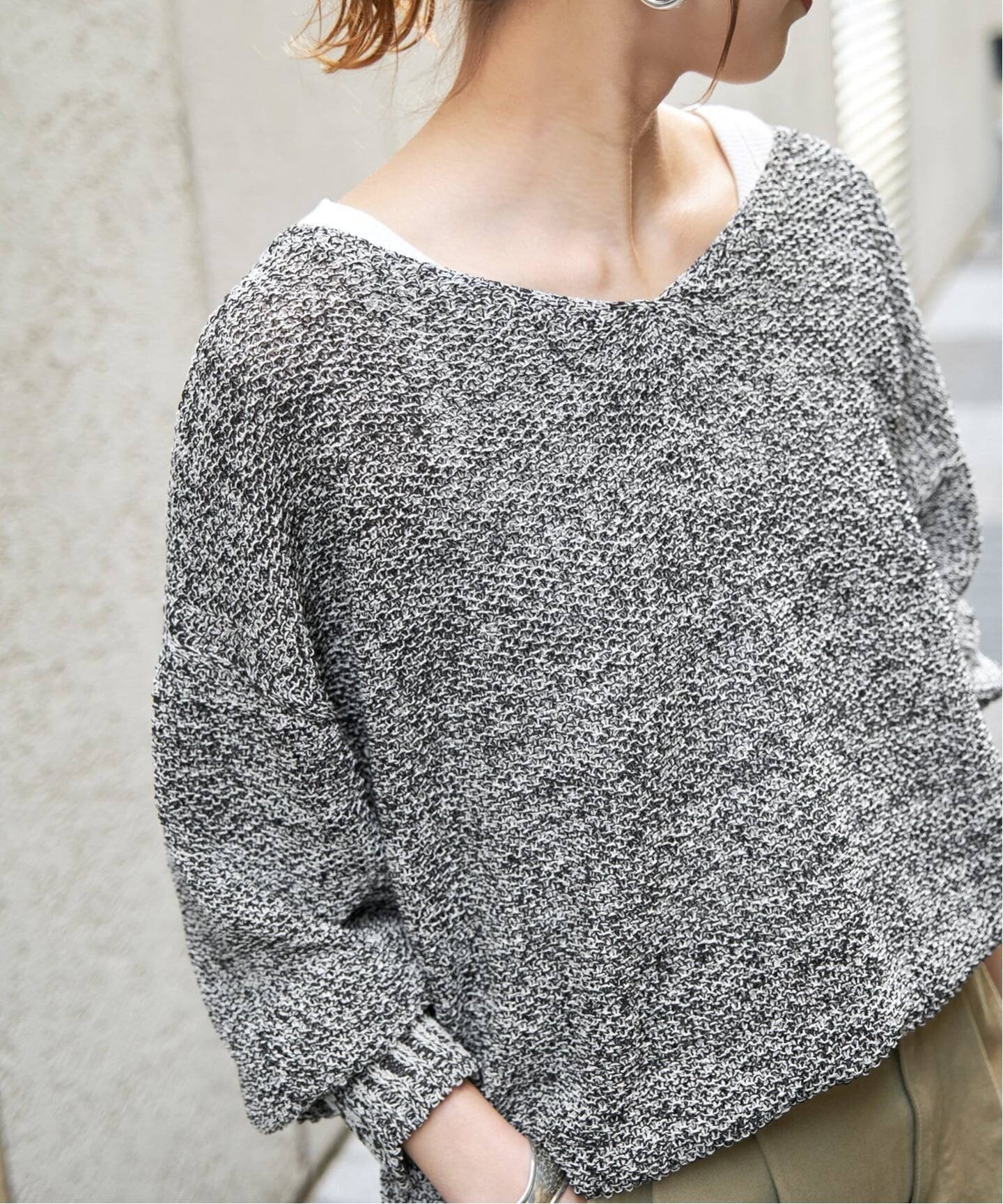 【スピック&スパン/Spick & Span】の《WEB限定カラー有り / 追加 》ペーパーヤーン2WAYルーズプルオーバー 人気、トレンドファッション・服の通販 founy(ファニー) 　ファッション　Fashion　レディースファッション　Fashion for Women　トップス・カットソー　Cut & Sew Tops　カジュアルプルオーバー・ニットトップス　Pullovers & Knit Tops / Casual Pullovers　 other-1|ID: prp329100004836204 ipo3291000000035227328