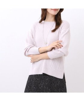 【リフレクト/Reflect】の【ゆったり着られる◎】ワイドリブニットプルオーバー 人気、トレンドファッション・服の通販 founy(ファニー) ファッション Fashion レディースファッション Fashion for Women トップス・カットソー Cut & Sew Tops ニット Knit Tops & Sweaters カジュアルプルオーバー・ニットトップス Pullovers & Knit Tops / Casual Pullovers アクリル Acrylic Material スマート Smart, Elegant スリット Slit, Slit Detail ワイドリブ Wide Rib, Wide Ribbed Knit 軽量 Lightweight, Ultra Light |ID:prp329100004836210