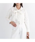 【ピンキーアンドダイアン/Pinky&Dianne】のネックリボンデニムシャツ 人気、トレンドファッション・服の通販 founy(ファニー) ファッション Fashion レディースファッション Fashion for Women トップス・カットソー Cut & Sew Tops シャツ・ブラウス・オフィスカジュアル Elegant Blouses & Button-Ups スタンダード Standard, Basic ストレッチ Stretch, Stretchy Fabric デニム Denim, Jeans Material フェミニン Feminine, Girly ポケット Pocket, Pocket Detail リボン Ribbon, Bow リラックス Relax, Relaxed Fit エレガント 上品 Elegant 羽織 Haori, Light Jacket thumbnail ホワイト|ID: prp329100004836253 ipo3291000000035227823