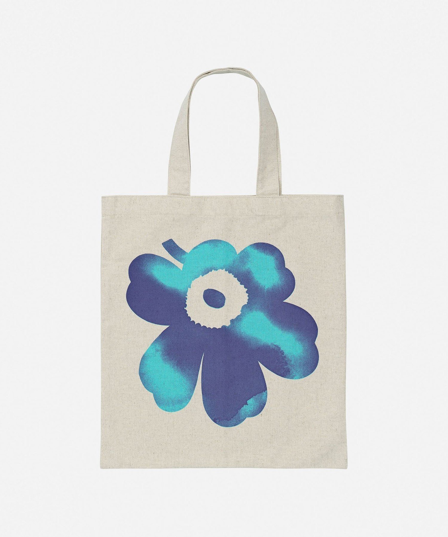 【マリメッコ/marimekko】のVankka Akvarelli Unikko Placement トートバッグ インテリア・キッズ・メンズ・レディースファッション・服の通販 founy(ファニー) 　ファッション　Fashion　レディースファッション　Fashion for Women　バッグ　Bags　スタイリッシュ　Stylish, Fashionable　フィット　Fit, Slim Fit　フラワー　Flower, Floral　モチーフ　Motif, Design Theme　リネン　Linen, Linen Fabric　ターコイズ×パープル|ID: prp329100004836271 ipo3291000000035227977