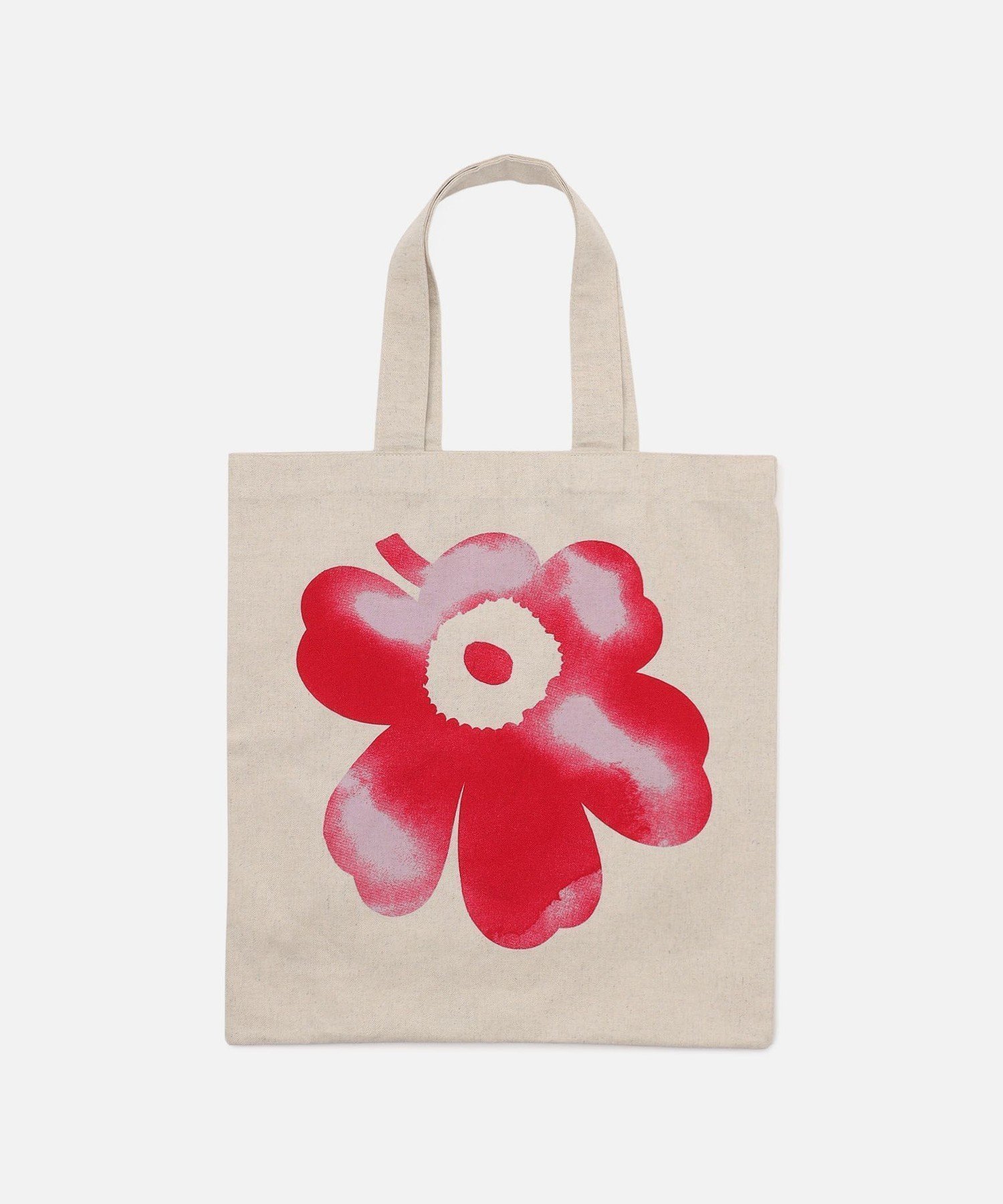 【マリメッコ/marimekko】のVankka Akvarelli Unikko Placement トートバッグ インテリア・キッズ・メンズ・レディースファッション・服の通販 founy(ファニー) 　ファッション　Fashion　レディースファッション　Fashion for Women　バッグ　Bags　スタイリッシュ　Stylish, Fashionable　フィット　Fit, Slim Fit　フラワー　Flower, Floral　モチーフ　Motif, Design Theme　リネン　Linen, Linen Fabric　ライラック×レッド|ID: prp329100004836271 ipo3291000000035227978