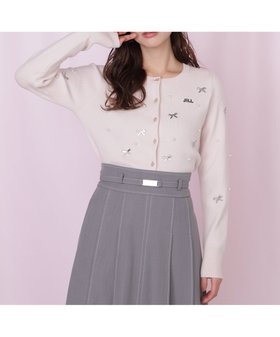 【ジルバイジルスチュアート/JILL by JILLSTUART】のリボントッピングカーディガン 人気、トレンドファッション・服の通販 founy(ファニー) ファッション Fashion レディースファッション Fashion for Women トップス・カットソー Cut & Sew Tops カーディガン・羽織り Layered Style Cardigans カーディガン Cardigan, Knitwear ガーリー Girly, Feminine Style シンプル Simple, Minimal スマート Smart, Elegant バランス Balance, Style Balance モチーフ Motif, Design Theme リボン Ribbon, Bow |ID:prp329100004836323