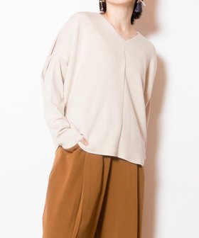 【オズモーシス/OSMOSIS】のワイドVネックプルオーバー 人気、トレンドファッション・服の通販 founy(ファニー) ファッション Fashion レディースファッション Fashion for Women トップス・カットソー Cut & Sew Tops カジュアルプルオーバー・ニットトップス Pullovers & Knit Tops / Casual Pullovers Vネックトップス V-Neck Tops / V-Cut Neckline Shirts カットソー Cut and Sewn Top ワイド Wide, Wide Fit 再入荷 Restock / Back in Stock A/W・秋冬 Autumn/Winter |ID:prp329100004836326