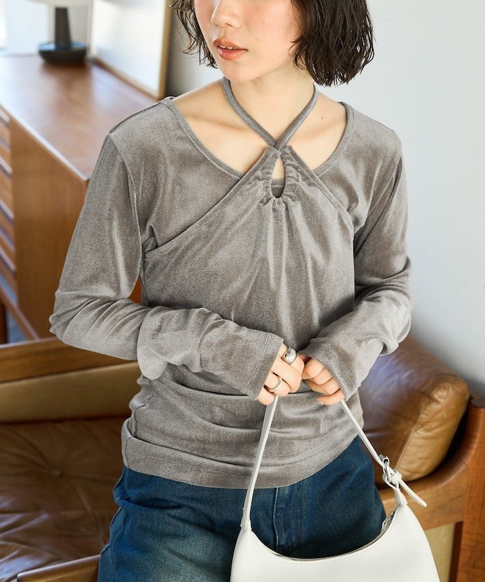 【フリークスストア/FREAK'S STORE】のシアーフロッキーホルターネックレイヤード風ロンTEE【限定展開】 インテリア・キッズ・メンズ・レディースファッション・服の通販 founy(ファニー) 　ファッション　Fashion　レディースファッション　Fashion for Women　トップス・カットソー　Cut & Sew Tops　ロングTシャツ・Tシャツ　Longline T-Shirts & Tees　カーゴパンツ　Cargo Pants, Utility Pants　シアー　Sheer, See-Through　シンプル　Simple, Minimal　スラックス　Slacks, Dress Pants　デニム　Denim, Jeans Material　バランス　Balance, Style Balance　ボトム　Bottoms, Lower Wear　ワイド　Wide, Wide Fit　S/S・春夏　SS, Spring/Summer, Warm Season　おすすめ　Recommended / Our Picks　夏　Summer　エレガント 上品　Elegant　2026年　2026　チャコールグレー|ID: prp329100004836337 ipo3291000000035228443