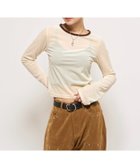 【パルグループ/PAL GROUP】の【WHO S WHO gallery】ベロアリンガートップス 人気、トレンドファッション・服の通販 founy(ファニー) ファッション Fashion レディースファッション Fashion for Women トップス・カットソー Cut & Sew Tops ベロアトップス Velour Tops / Velvet-Look Items スラックス Slacks, Dress Pants デニム Denim, Jeans Material なめらか Smooth, Silky Texture ベロア Velour, Soft Velvet 再入荷 Restock / Back in Stock おすすめ Recommended / Our Picks エレガント 上品 Elegant thumbnail アイボリー|ID: prp329100004836341 ipo3291000000035228459