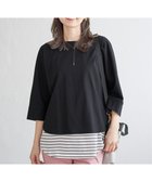 【イッカ/ikka】の【雑誌InRed5月号掲載】梨地ジョーゼットドルマンプルオーバー【親子コーデ】 ブラック|ID: prp329100004836357 ipo3291000000035228539