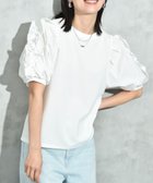 【インタープラネット/INTERPLANET】の【接触冷感・UV・吸水速乾】カットジョーゼット袖フリルパール付きプルオーバー 人気、トレンドファッション・服の通販 founy(ファニー) ファッション Fashion レディースファッション Fashion for Women トップス・カットソー Cut & Sew Tops カジュアルプルオーバー・ニットトップス Pullovers & Knit Tops / Casual Pullovers コンパクト Compact, Small Size ショルダー Shoulder, Shoulder Strap ジョーゼット Georgette, Semi-Sheer Fabric バランス Balance, Style Balance パール Pearl, Pearl Accent フリル Frill, Ruffle ベーシック Basic, Essential ボトム Bottoms, Lower Wear エレガント 上品 Elegant 人気 Popular, Best Seller 吸水 Absorbent, Quick-Dry thumbnail フリー オフホワイト|ID: prp329100004836386 ipo3291000000035228964