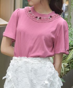 【アクシーズファム/axes femme】の吸水速乾バラボトルネックプルオーバー 人気、トレンドファッション・服の通販 founy(ファニー) ファッション Fashion レディースファッション Fashion for Women トップス・カットソー Cut & Sew Tops カジュアルプルオーバー・ニットトップス Pullovers & Knit Tops / Casual Pullovers インナー Innerwear 吸水 Absorbent, Quick-Dry サテン Satin, Glossy Fabric ネックレス Necklace, Pendant Necklace パーカー Hoodie, Parka パール Pearl, Pearl Accent ビジュー Bijou, Jewel-like Accent フレア Flare, Flared 半袖 Short Sleeve, Half Sleeve リボン Ribbon, Bow ロング Long, Long-Length おすすめ Recommended / Our Picks 夏 Summer エレガント 上品 Elegant |ID:prp329100004836391