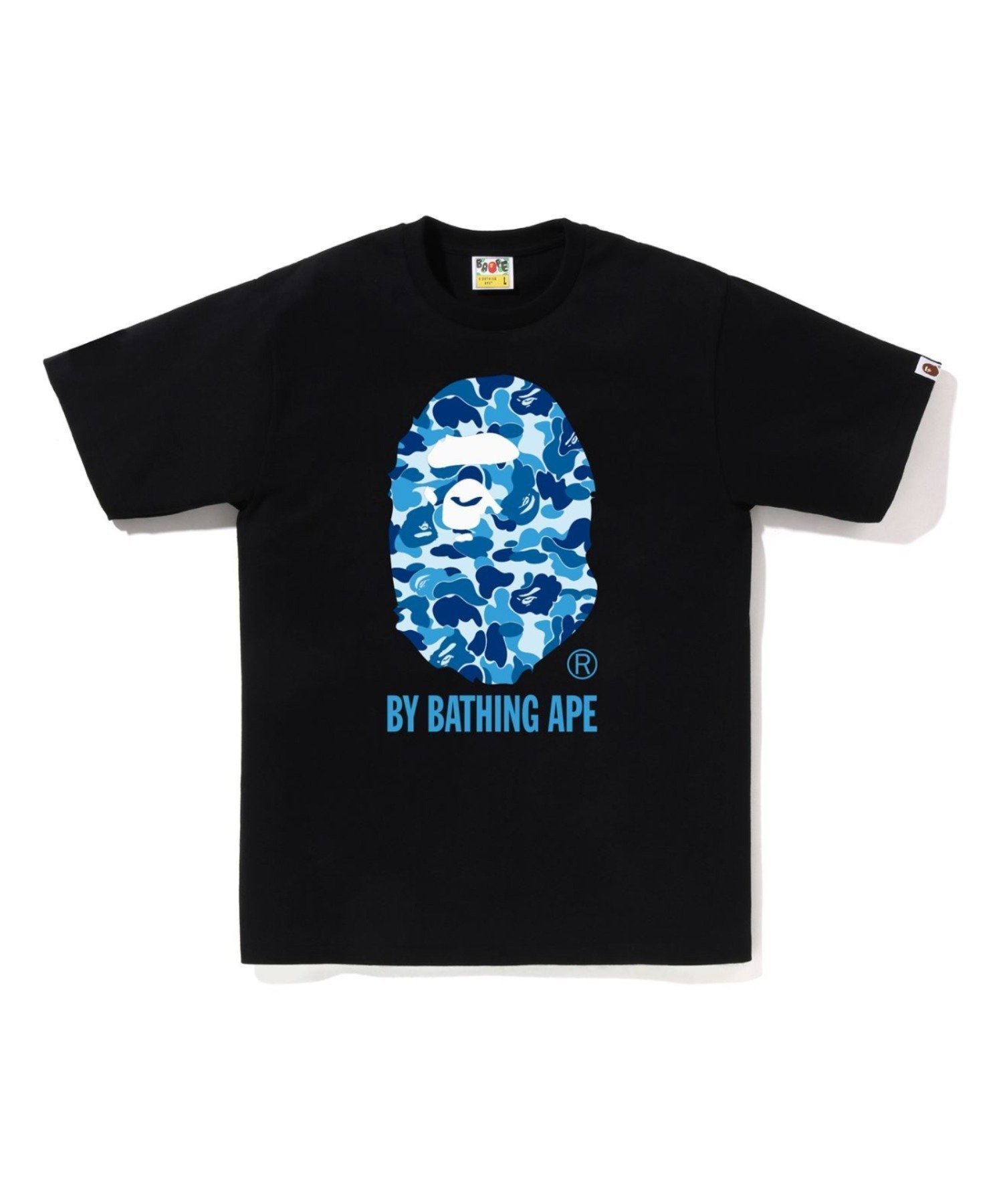 【ア ベイシング エイプ/A BATHING APE】のABC CAMO BY BATHING APE TEE インテリア・キッズ・メンズ・レディースファッション・服の通販 founy(ファニー) 　ファッション　Fashion　レディースファッション　Fashion for Women　インナー　Innerwear　ショート　Short, Short Length　スリーブ　Sleeve, Long Sleeve / Short Sleeve　フロント　Front, Front Design　プリント　Print, Printed Pattern　モチーフ　Motif, Design Theme　ラバー　Rubber, Rubber Sole　BKxBL|ID: prp329100004836484 ipo3291000000035230476