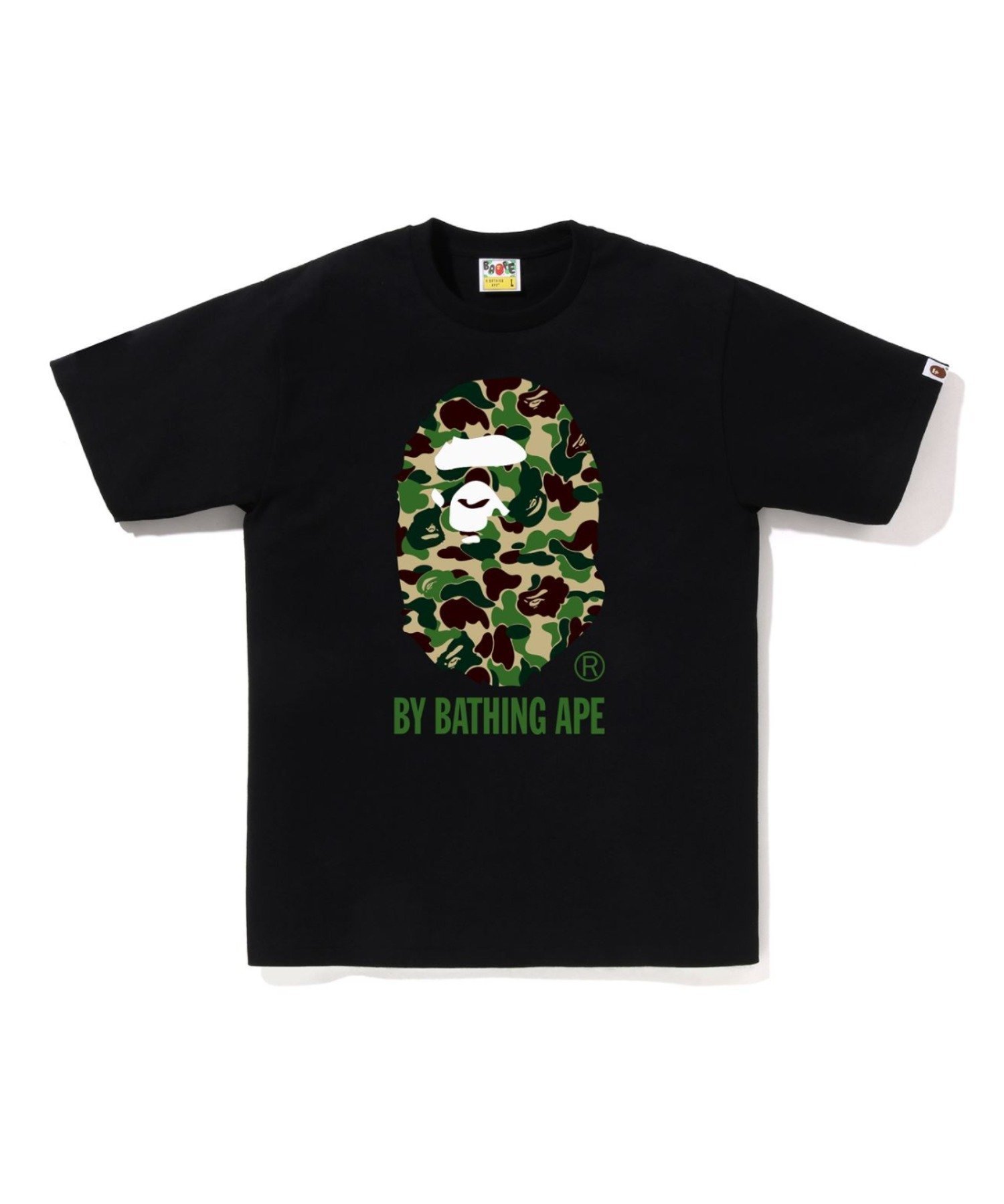 【ア ベイシング エイプ/A BATHING APE】のABC CAMO BY BATHING APE TEE インテリア・キッズ・メンズ・レディースファッション・服の通販 founy(ファニー) 　ファッション　Fashion　レディースファッション　Fashion for Women　インナー　Innerwear　ショート　Short, Short Length　スリーブ　Sleeve, Long Sleeve / Short Sleeve　フロント　Front, Front Design　プリント　Print, Printed Pattern　モチーフ　Motif, Design Theme　ラバー　Rubber, Rubber Sole　BKxGR|ID: prp329100004836484 ipo3291000000035230478