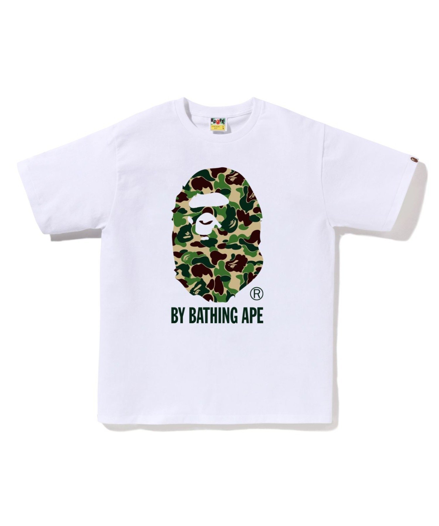【ア ベイシング エイプ/A BATHING APE】のABC CAMO BY BATHING APE TEE インテリア・キッズ・メンズ・レディースファッション・服の通販 founy(ファニー) 　ファッション　Fashion　レディースファッション　Fashion for Women　インナー　Innerwear　ショート　Short, Short Length　スリーブ　Sleeve, Long Sleeve / Short Sleeve　フロント　Front, Front Design　プリント　Print, Printed Pattern　モチーフ　Motif, Design Theme　ラバー　Rubber, Rubber Sole　WHxGR|ID: prp329100004836484 ipo3291000000035230484