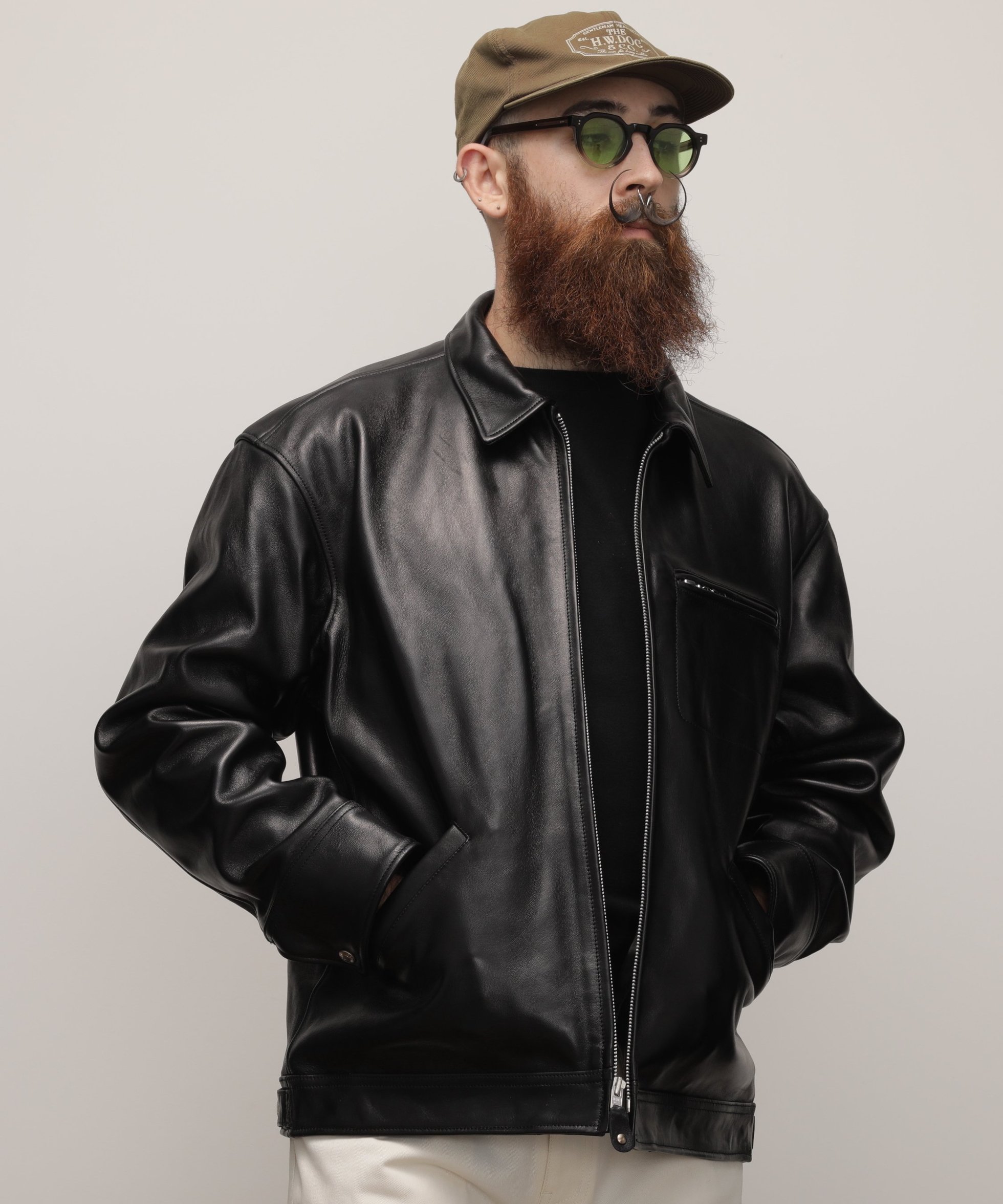 【ショット/Schott / MEN】のLEATHER TRACKER JACKET/レザートラッカージャケット 人気、トレンドファッション・服の通販 founy(ファニー) 　ファッション　Fashion　メンズファッション　Fashion for Men　ジャケット　Jacket, Outerwear　スタッズ　Studs, Metal Accents　定番　Standard, Basic Item　ニューヨーク　New York, NYC Style　ハーフ　Half, Half-Length　フロント　Front, Front Design　ライダース　Riders　ライダースジャケット　Riders, Biker Jacket　ワーク　Workwear, Utility Style　 other-1|ID: prp329100004836503 ipo3291000000035230973