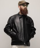 【ショット/Schott / MEN】のLEATHER TRACKER JACKET/レザートラッカージャケット 人気、トレンドファッション・服の通販 founy(ファニー) ファッション Fashion メンズファッション Fashion for Men ジャケット Jacket, Outerwear スタッズ Studs, Metal Accents 定番 Standard, Basic Item ニューヨーク New York, NYC Style ハーフ Half, Half-Length フロント Front, Front Design ライダース Riders ライダースジャケット Riders, Biker Jacket ワーク Workwear, Utility Style thumbnail ブラック|ID: prp329100004836503 ipo3291000000035230974