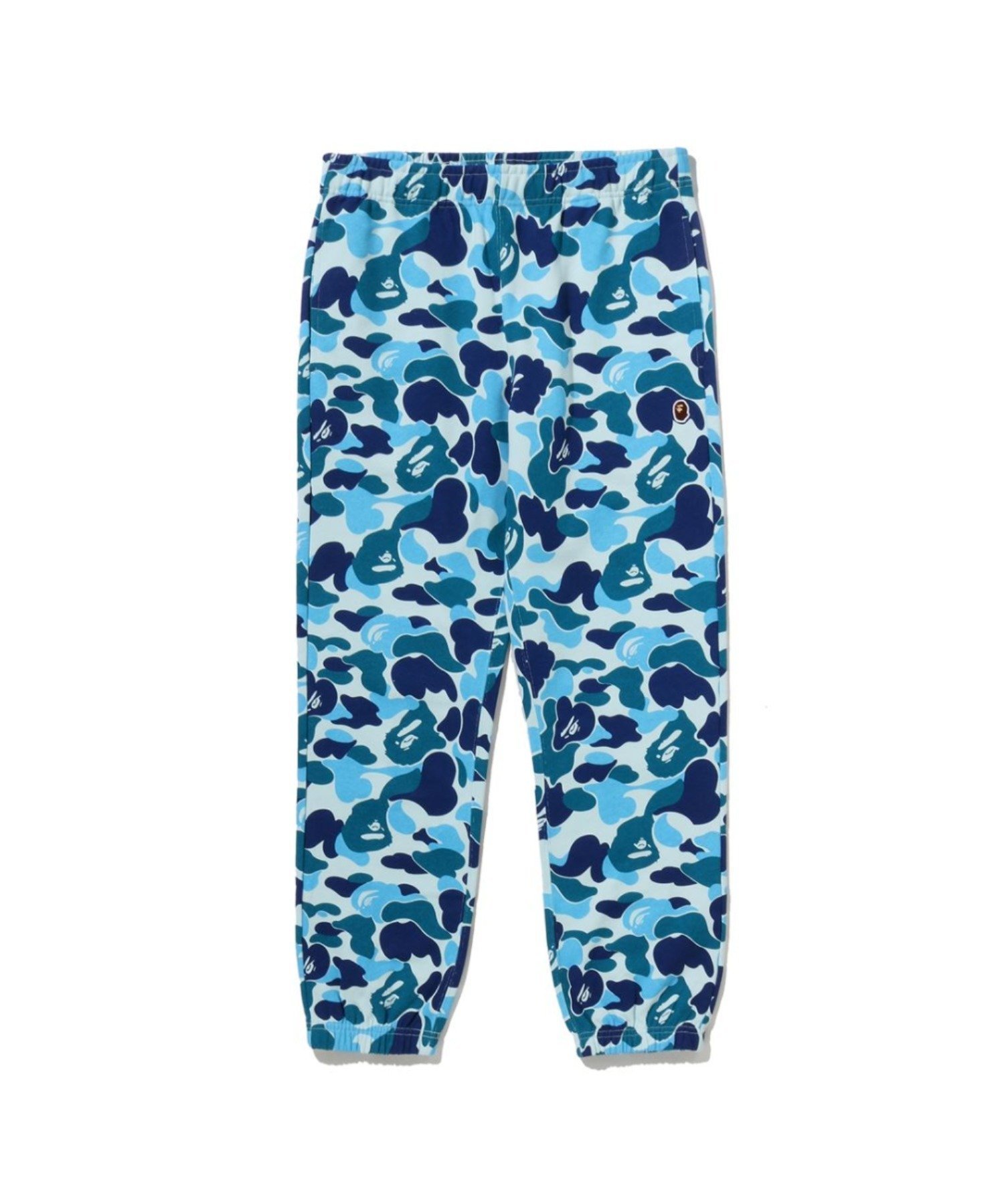 【アベイシングエイプ/A BATHING APE / MEN】のABC CAMO APE HEAD ONE POINT SWEAT PANTS インテリア・キッズ・メンズ・レディースファッション・服の通販 founy(ファニー) 　ファッション　Fashion　メンズファッション　Fashion for Men　ボトムス　Bottoms　コレクション　Collection, Seasonal Line　パターン　Pattern, Design Print　フィット　Fit, Slim Fit　ワンポイント　One Point, Statement Accent　人気　Popular, Best Seller　BLUE|ID: prp329100004836552 ipo3291000000035231781