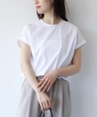 【マイカ ディール/MICA & DEAL】のヘムラウンド T-shirt-Basic color 人気、トレンドファッション・服の通販 founy(ファニー) ファッション Fashion レディースファッション Fashion for Women トップス・カットソー Cut & Sew Tops シャツ・ブラウス・オフィスカジュアル Elegant Blouses & Button-Ups ロングTシャツ・Tシャツ Longline T-Shirts & Tees インナー Innerwear ジャケット Jacket, Outerwear スリム Slim, Slim Fit バランス Balance, Style Balance ボトム Bottoms, Lower Wear 人気 Popular, Best Seller thumbnail WHITE|ID: prp329100004836554 ipo3291000000035231797