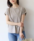 【マイカ ディール/MICA & DEAL】のヘムラウンド T-shirt-Basic color 人気、トレンドファッション・服の通販 founy(ファニー) ファッション Fashion レディースファッション Fashion for Women トップス・カットソー Cut & Sew Tops シャツ・ブラウス・オフィスカジュアル Elegant Blouses & Button-Ups ロングTシャツ・Tシャツ Longline T-Shirts & Tees インナー Innerwear ジャケット Jacket, Outerwear スリム Slim, Slim Fit バランス Balance, Style Balance ボトム Bottoms, Lower Wear 人気 Popular, Best Seller thumbnail BEIGE|ID: prp329100004836554 ipo3291000000035231799