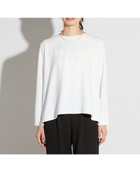 【メルローズ クレール/MELROSE claire】の【noir】カットジョーゼットバックテールブラウス(セットアップ可) 人気、トレンドファッション・服の通販 founy(ファニー) ファッション Fashion レディースファッション Fashion for Women トップス・カットソー Cut & Sew Tops シャツ・ブラウス・オフィスカジュアル Elegant Blouses & Button-Ups バッグ Bags シンプル Simple, Minimal ジャケット Jacket, Outerwear ジョーゼット Georgette, Semi-Sheer Fabric セットアップ Set-Up, Coordinated Outfit ネックレス Necklace, Pendant Necklace フロント Front, Front Design ブローチ Brooch, Pin Brooch ラウンド Round, Round Neck エレガント 上品 Elegant |ID:prp329100004836561