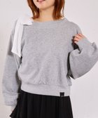 【アルシーヴ/archives】のシフォンリボンワンショルスウェット 人気、トレンドファッション・服の通販 founy(ファニー) ファッション Fashion レディースファッション Fashion for Women トップス・カットソー Cut & Sew Tops レディースパーカー・カジュアルフーディー Casual Hoodies & Sweatshirts スウェット・クルーネックトップス Sweatshirts & Crewnecks / Relaxed Fit Sweat Tops シフォン Chiffon, Lightweight Fabric スウェット / スエット Sweatshirt, Sweatwear スラックス Slacks, Dress Pants チェック Check, Plaid, Tartan ティアードスカート Tiered Skirt, Flounced Skirt デニム Denim, Jeans Material トレンド Trend, Trending Now リボン Ribbon, Bow ワイド Wide, Wide Fit ワンショル One Shoulder, Asymmetrical 春 Spring thumbnail GRAY|ID: prp329100004836583 ipo3291000000035232415