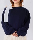 【アルシーヴ/archives】のシフォンリボンワンショルスウェット 人気、トレンドファッション・服の通販 founy(ファニー) ファッション Fashion レディースファッション Fashion for Women トップス・カットソー Cut & Sew Tops レディースパーカー・カジュアルフーディー Casual Hoodies & Sweatshirts スウェット・クルーネックトップス Sweatshirts & Crewnecks / Relaxed Fit Sweat Tops シフォン Chiffon, Lightweight Fabric スウェット / スエット Sweatshirt, Sweatwear スラックス Slacks, Dress Pants チェック Check, Plaid, Tartan ティアードスカート Tiered Skirt, Flounced Skirt デニム Denim, Jeans Material トレンド Trend, Trending Now リボン Ribbon, Bow ワイド Wide, Wide Fit ワンショル One Shoulder, Asymmetrical 春 Spring thumbnail NAVY|ID: prp329100004836583 ipo3291000000035232418