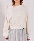 【アルシーヴ/archives】のシフォンリボンワンショルスウェット 人気、トレンドファッション・服の通販 founy(ファニー) ファッション Fashion レディースファッション Fashion for Women トップス・カットソー Cut & Sew Tops レディースパーカー・カジュアルフーディー Casual Hoodies & Sweatshirts スウェット・クルーネックトップス Sweatshirts & Crewnecks / Relaxed Fit Sweat Tops シフォン Chiffon, Lightweight Fabric スウェット / スエット Sweatshirt, Sweatwear スラックス Slacks, Dress Pants チェック Check, Plaid, Tartan ティアードスカート Tiered Skirt, Flounced Skirt デニム Denim, Jeans Material トレンド Trend, Trending Now リボン Ribbon, Bow ワイド Wide, Wide Fit ワンショル One Shoulder, Asymmetrical 春 Spring thumbnail IVORY|ID: prp329100004836583 ipo3291000000035232420